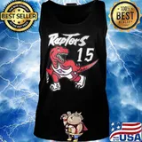 Dinosaur nba toronto raptors 15# vince carter s Tank top