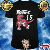 Dinosaur nba toronto raptors 15# vince carter shirt
