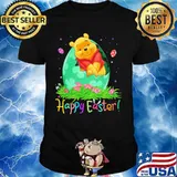 Disney pooh happy easter flowers shirt