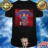 Disney stitch and ducks hug new england patriots shirt