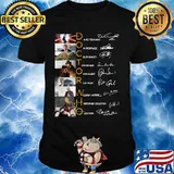 Doctor who characters signatures shirt