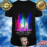 Dogs and girl riding car what a long strange trip it's been shirt