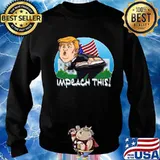 Donald trump impeach this american flag s Sweater
