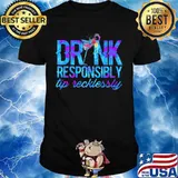 DRINK RESPONSIBLY TIP RECKLESSLY COCKTAIL SHIRT