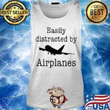 Easily distracted by Airplanes s Tank top