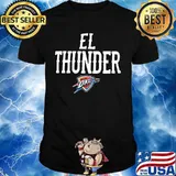 El oklahoma city thunder basketball shirt
