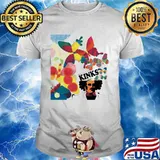 Face to face kinks butterflies shirt