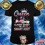 Flamingo sewing Queen classy sassy and a bit smart assys shirt