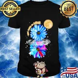 Flower hippie left there by love mirror shirt