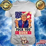 Fuck You Biden Funny Trump 2020 Anti-Biden Funny Saying T-Shirt
