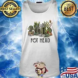 Garden cactus pot head s Tank top