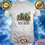 Garden cactus pot head shirt
