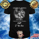 George jones 1931 2013 thank you for the memories to your name signature shirt