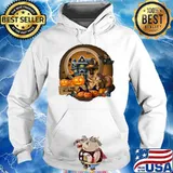 German Shepherd Witch Pumpkin Witch Halloween s Hoodie
