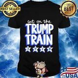 Get on the trump train 2020 stars shirt