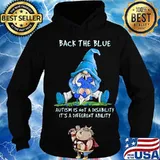 Gnomes back the blue autism is not a disability it's different ability s Hoodie