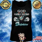 God first family second then miami dolphins football s Tank top