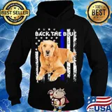 Golden Retriever Independence day back the blue s Hoodie