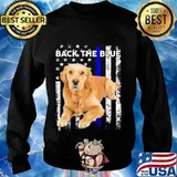 Golden Retriever Independence day back the blue s Sweater