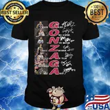 Gonzaga bulldogs basketball players signatures shirt