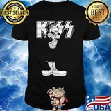 Goofy dog kiss band shirt