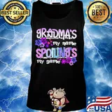 Grandma's my name spoilings my game flowers s Tank top