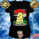 Grateful dead bears pepsi mushroom s Ladies tee
