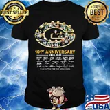 Green bay packers 101st anniversary 1919 2020 thank you for the memories signatures shirt