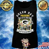 Green bay packers talk with your pads play with your heart s Tank top