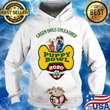 Green dogs unleashed puppy bowls 2020 s Hoodie