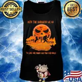 Halloween bigfoot into the darkness we go to lose our minds and find our souls s Tank top