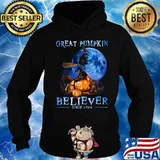 Halloween cat witch great pumpkin believer since 1966 s Hoodie