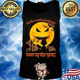 Halloween charlie brown and snoopy it's the most wonderful time of the year moon s Tank top