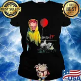 Halloween chucky oh shit s Ladies tee