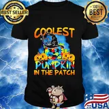 Halloween coolest pumpkin in the patch autism shirt