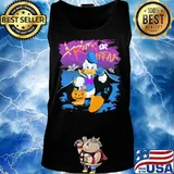 Halloween donald duck trick or treat pumpkin s Tank top
