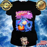 Halloween eeyore donkey trick or treat pumpkin s Ladies tee
