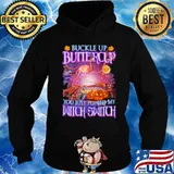 Halloween flamingo buckle up buttercup you just flipped my witch switch s Hoodie