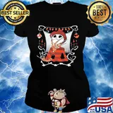 Halloween freddy krueger jack skellington s Ladies tee