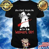 Halloween ghost you can't scare me i'm a walmart girl shirt