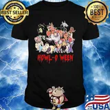 Halloween horror characters animals howl-o ween shirt