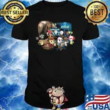 Halloween horror characters bar dutch bros shirt
