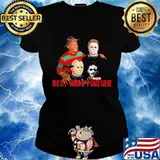 Halloween horror characters best bros forever s Ladies tee