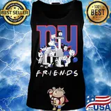 Halloween horror characters cats new york giants friends s Tank top