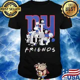 Halloween horror characters cats new york giants friends shirt