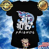 Halloween horror characters cats tennessee titans friends s Ladies tee