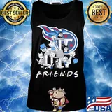 Halloween horror characters cats tennessee titans friends s Tank top