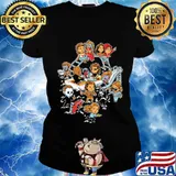 Halloween horror characters chibi activities s Ladies tee