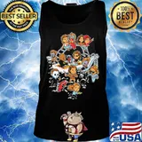 Halloween horror characters chibi activities s Tank top