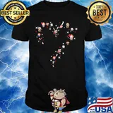 Halloween horror characters chibi heart shirt